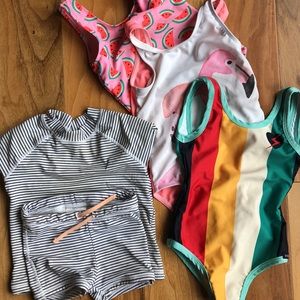 Little Girls swim suit bundle